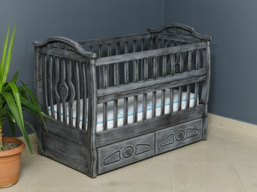 Verona silver crib